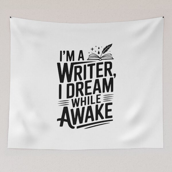 Item preview, I'm a Writer I Dream While Awake designed and sold by Frank Ring.
