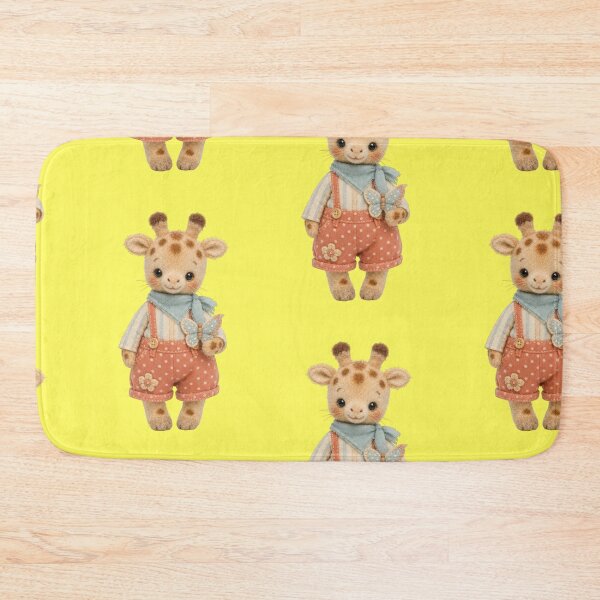 Item preview, Giraffe dungarees butterfly cute stuffed animal felt aesthetic designed and sold by Mauswohn.