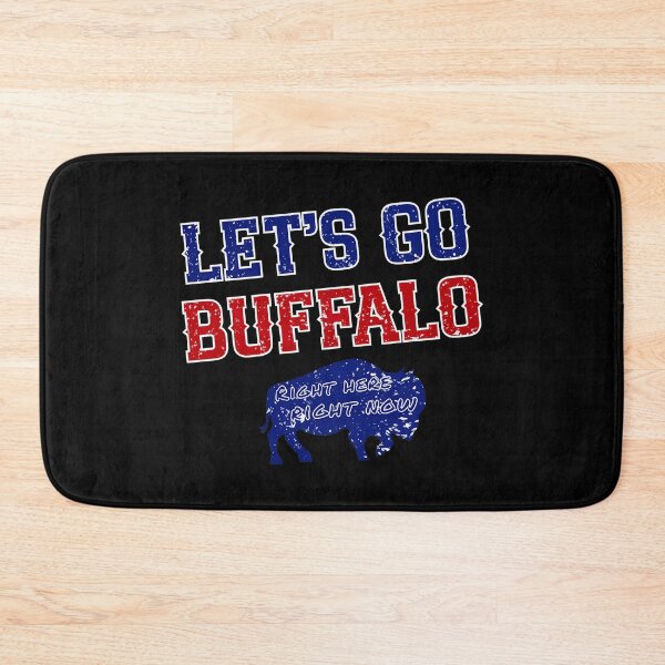 Item preview, Go Buffalo Distressed Buffalo Fan designed and sold by JeremiahP95447.