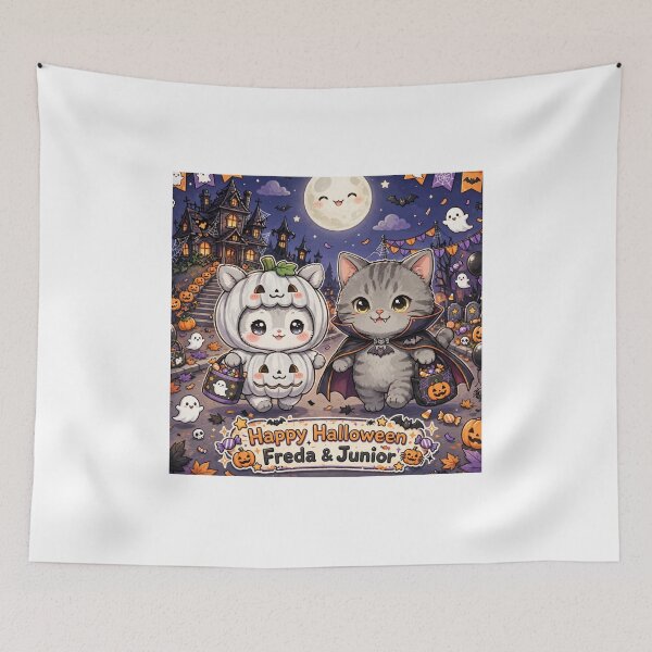 Item preview, Happy Halloween Freda and Junior Pumpkin and Vampire designed and sold by MAISON SYLVIE.