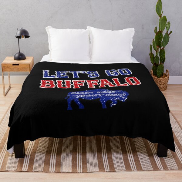 Item preview, Go Buffalo Distressed Buffalo Fan designed and sold by JeremiahP95447.
