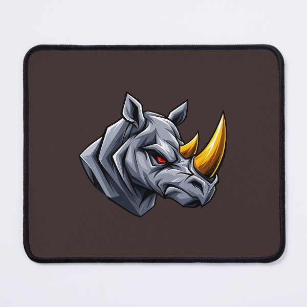 Item preview, Geometric Rhino Mascot Logo | Powerful Animal Head Design | Bold Vector Style designed and sold by Ishratparween11.
