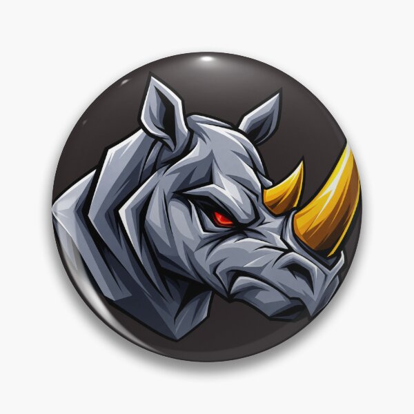 Item preview, Geometric Rhino Mascot Logo | Powerful Animal Head Design | Bold Vector Style designed and sold by Ishratparween11.