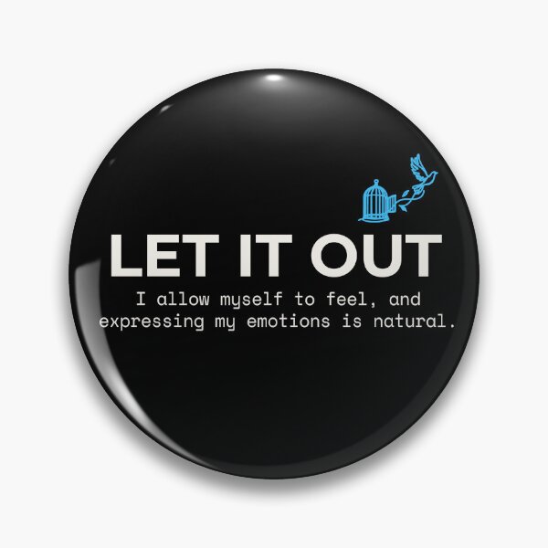 Item preview,  LET IT OUT - Allow Yourself To Feel Emotional Wellness Quote designed and sold by Safe Soul DeLife.