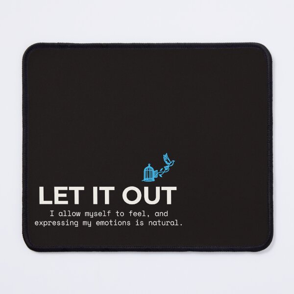 Item preview, LET IT OUT - Allow Yourself To Feel Emotional Wellness Quote designed and sold by Safe Soul DeLife.