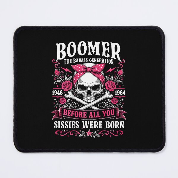 Item preview, Boomer Badass Generation Skull Design designed and sold by nryum.
