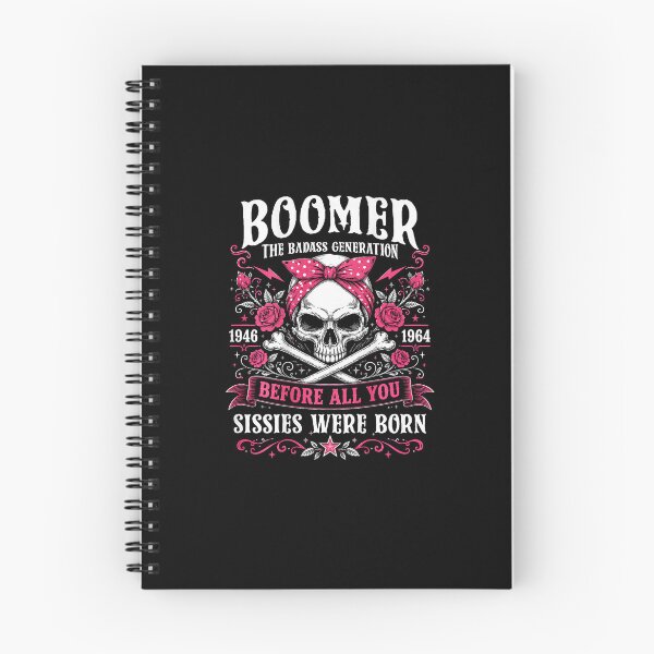 Item preview, Boomer Badass Generation Skull Design designed and sold by nryum.