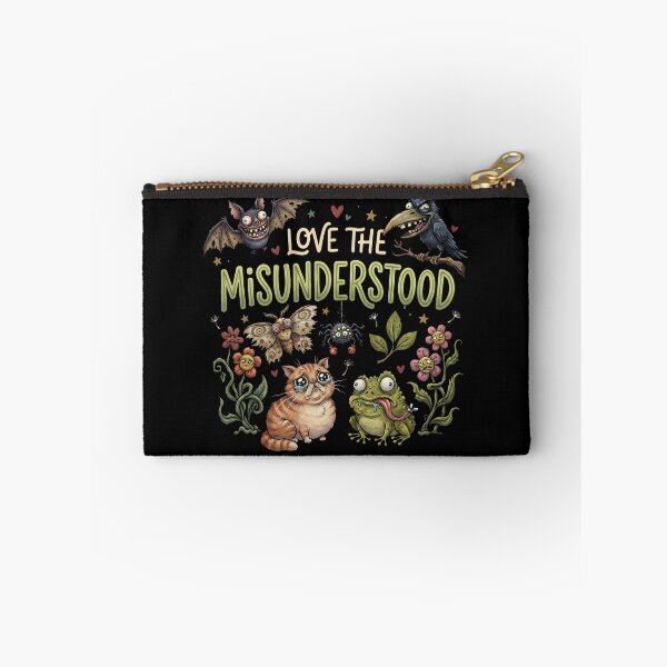 Item preview, Love The Misunderstood Bat Raven Cat Frog Moth Spider | Gothic Cottagecore designed and sold by ZyziowskyArt.