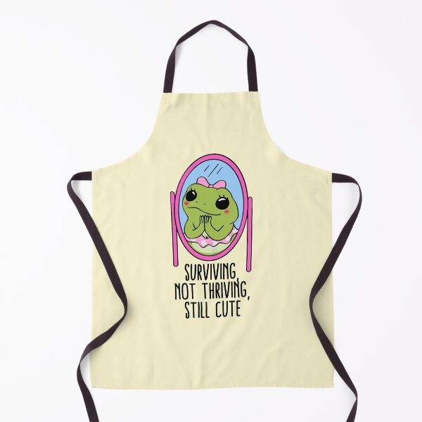 Item preview, Surviving Not Thriving Still Cute Funny Frog designed and sold by jianina-alondra.