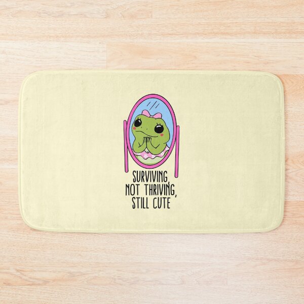 Item preview, Surviving Not Thriving Still Cute Funny Frog designed and sold by jianina-alondra.