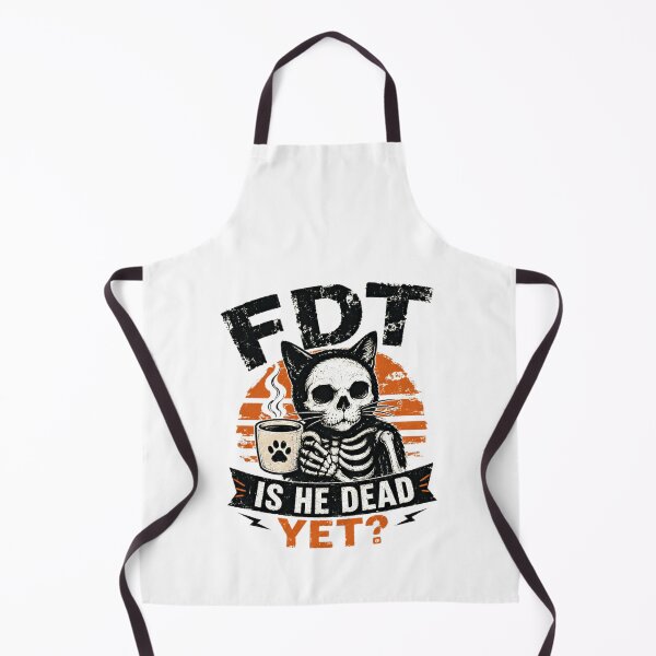 Item preview, FDT Is He Dead Yet? Cat Skeleton Coffee Lover Sarcastic Humor designed and sold by HumansStuck12.