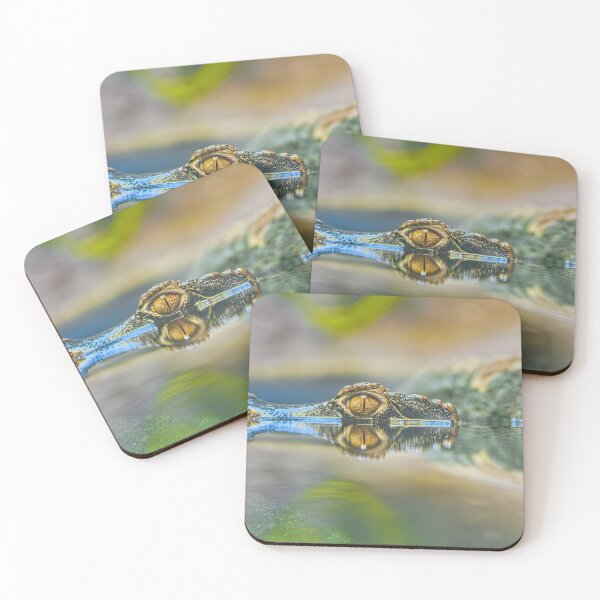 Item preview, Golden Crocodile Eye and Water Reflection designed and sold by Rogi74.