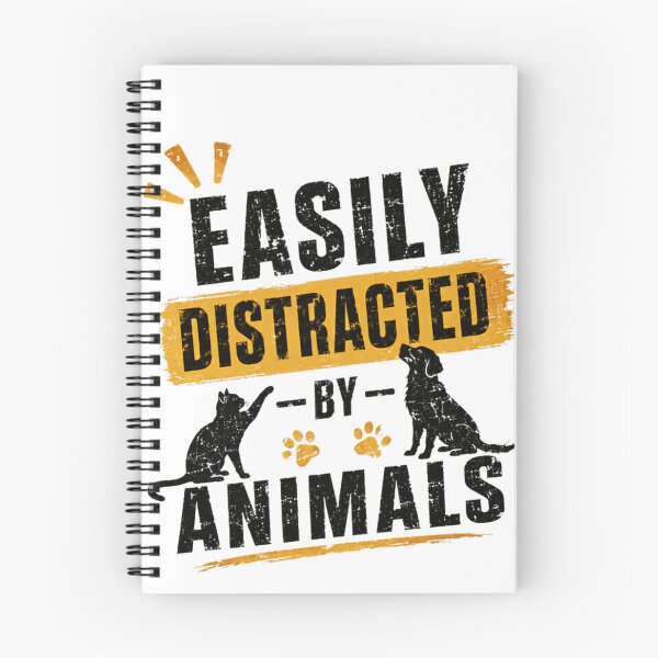Item preview, Easily Distracted By Animals Pet Lover Animal Enthusiast designed and sold by SkeletonsDanger.