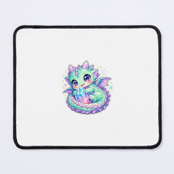 Item preview, Chibi Dragon Familiar Sticker Kawaii Fantasy Anime for Gamers & Fantasy Fans designed and sold by CutePrintCorner.
