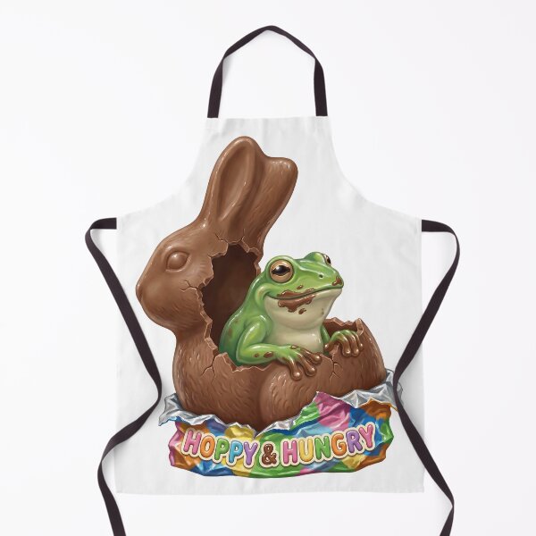 Artikelvorschau, Hoppy and Hungry Chocolate Bunny Frog entworfen und verkauft von DigitalAnnaBanana.