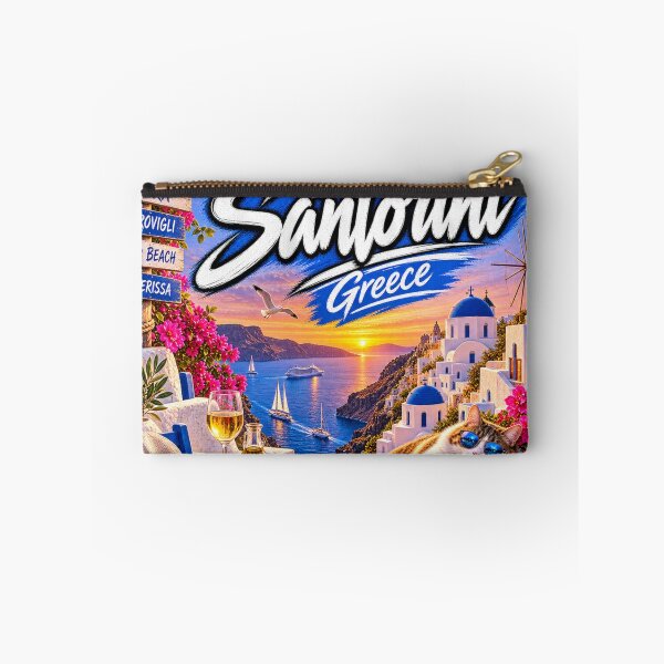 Item preview, Santorini Greece – Greek Island Sunset Travel Design designed and sold by URBIVO.