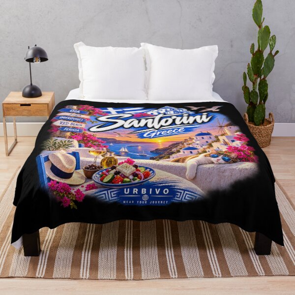 Item preview, Santorini Greece – Greek Island Sunset Travel Design designed and sold by URBIVO.