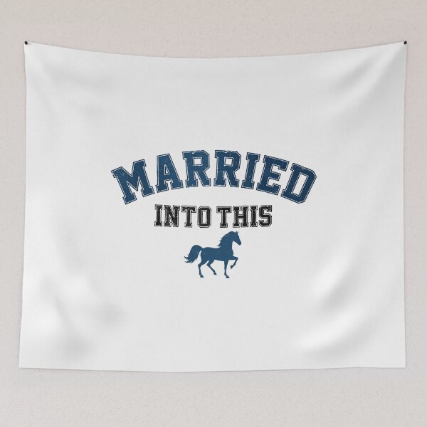 Item preview, Married Into This Horse Lover Wedding Sweatshirt designed and sold by KellyThom85142.