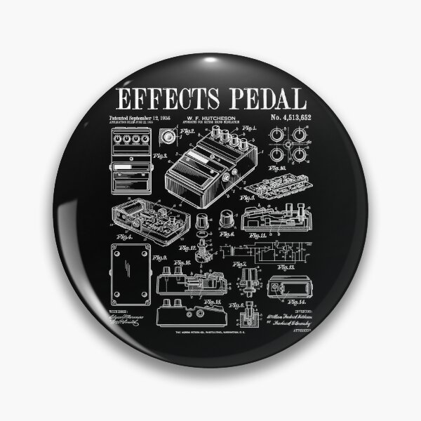 Item preview, Electric Guitar Effects Pedal Guitarist Music Vintage Patent designed and sold by GrandeDuc.