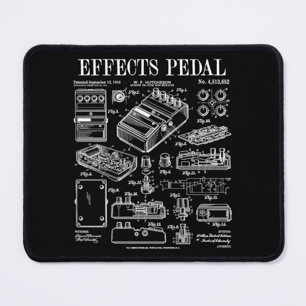 Item preview, Electric Guitar Effects Pedal Guitarist Music Vintage Patent designed and sold by GrandeDuc.