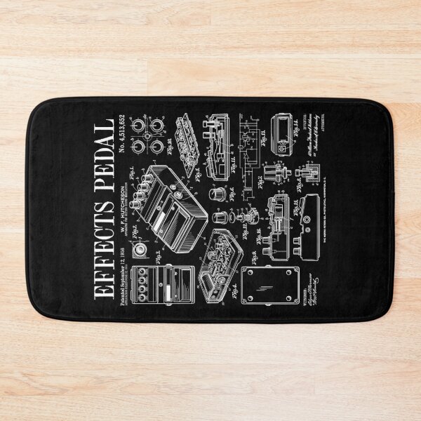 Item preview, Electric Guitar Effects Pedal Guitarist Music Vintage Patent designed and sold by GrandeDuc.