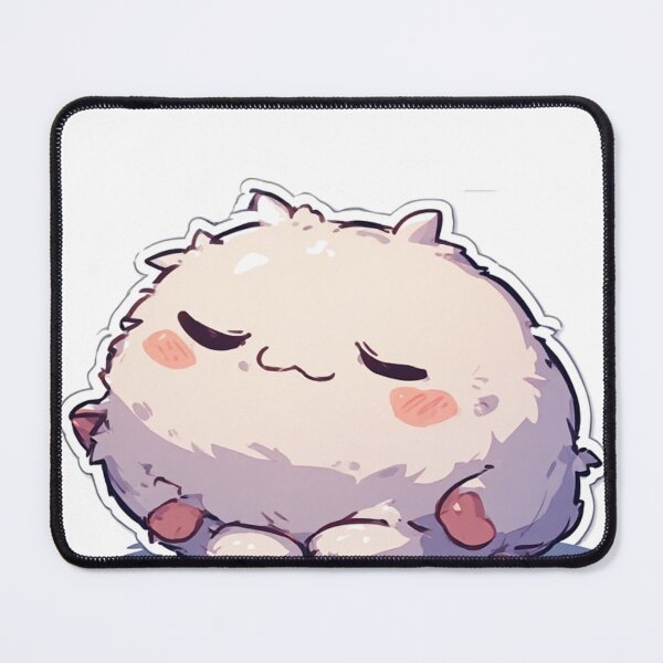 Item preview, Fluffy Sleeping Cat Cute Round designed and sold by YAM716.