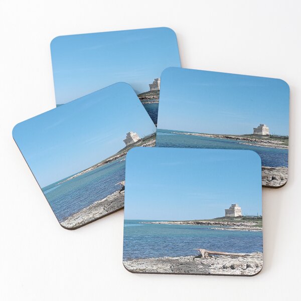 Item preview, Torre Mileto Watchtower on Puglia Coast - Adriatic Sea, Gargano Italy designed and sold by EpicVistas.