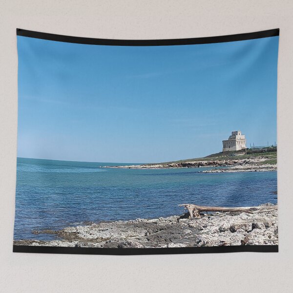 Item preview, Torre Mileto Watchtower on Puglia Coast - Adriatic Sea, Gargano Italy designed and sold by EpicVistas.