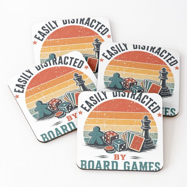 Item preview, Easily Distracted By Board Games Gamer Tabletop Gaming Enthusiast designed and sold by SkeletonsDanger.