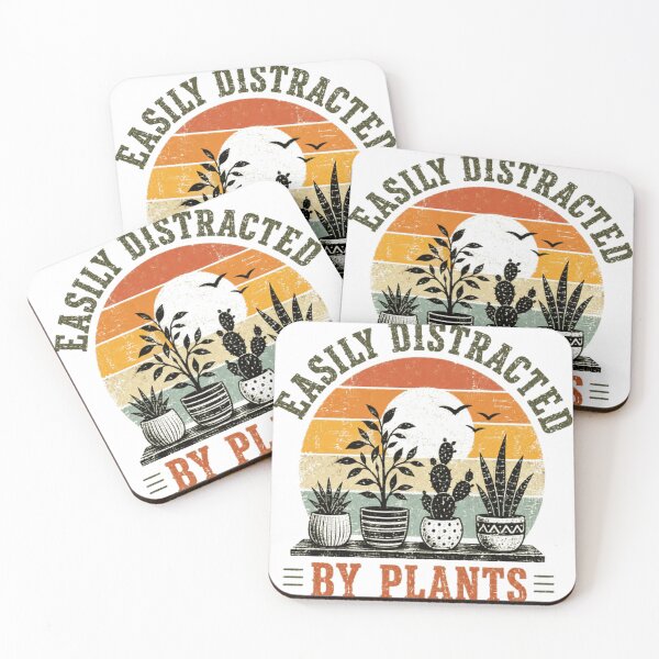 Item preview, Easily Distracted By Plants Plant Lover Gardening Enthusiast designed and sold by SkeletonsDanger.