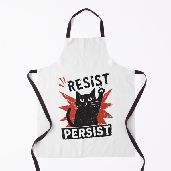 Item preview, Resist Persist Black Cat Activist Political Protest designed and sold by HumansStuck12.