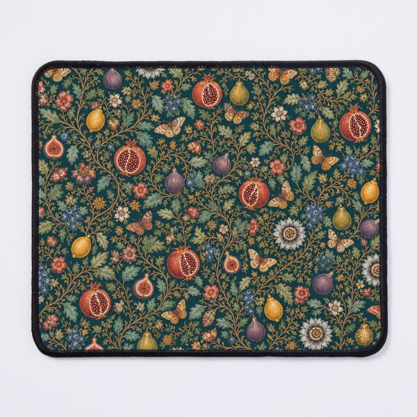 Item preview, Vintage Botanical Fruit Pattern – Pomegranate Fig & Lemon Tapestry designed and sold by SVox.