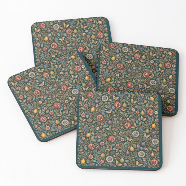 Item preview, Vintage Botanical Fruit Pattern – Pomegranate Fig & Lemon Tapestry designed and sold by SVox.