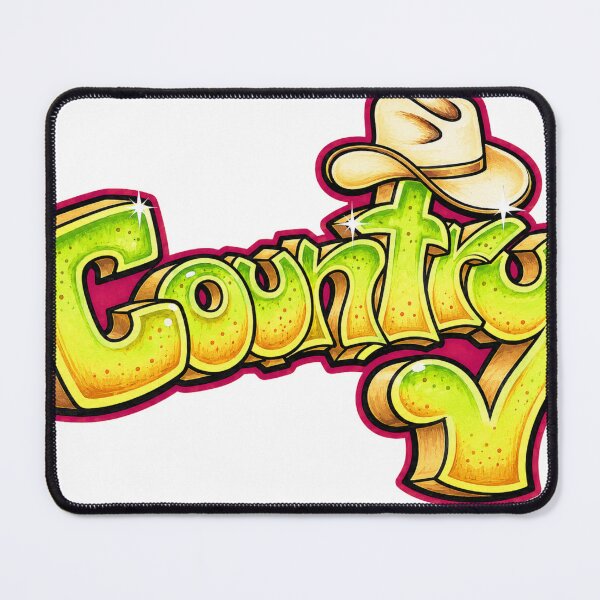 Item preview, Country Graffiti Bubble Letters Cowboy Hat designed and sold by ToyboxHippy.