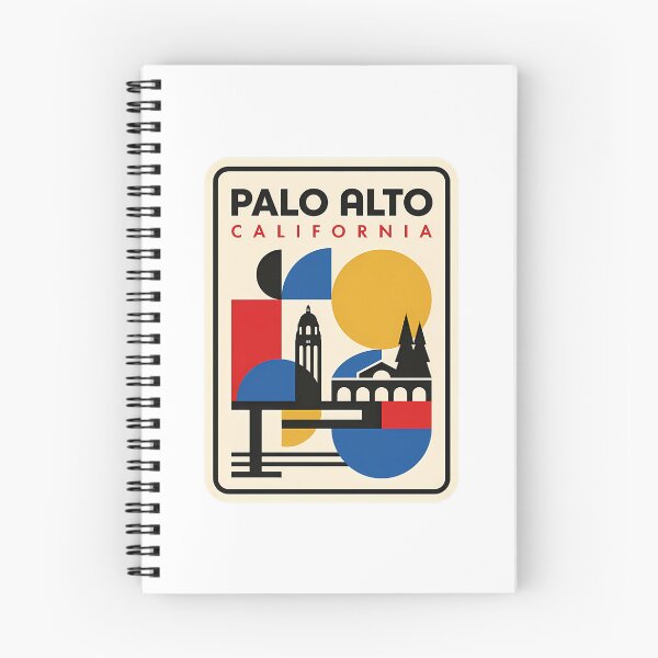 Item preview, Palo Alto California Retro Geometric Travel Poster designed and sold by heckcarminas.