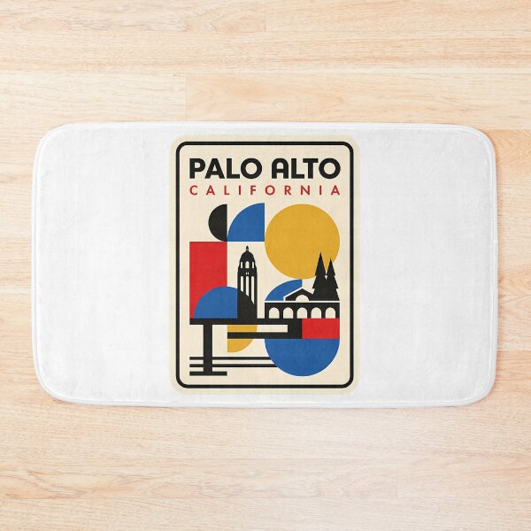 Item preview, Palo Alto California Retro Geometric Travel Poster designed and sold by heckcarminas.