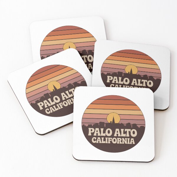 Item preview, Palo Alto California Retro Skyline Sunset Emblem designed and sold by heckcarminas.