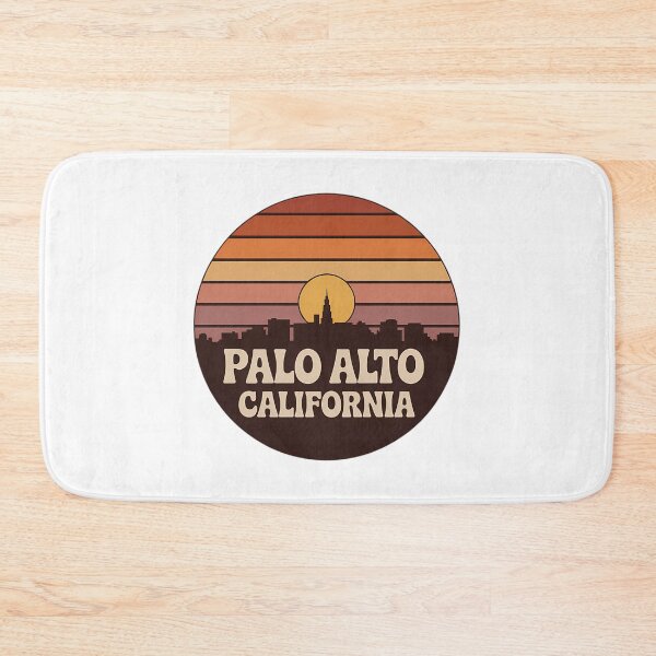 Item preview, Palo Alto California Retro Skyline Sunset Emblem designed and sold by heckcarminas.