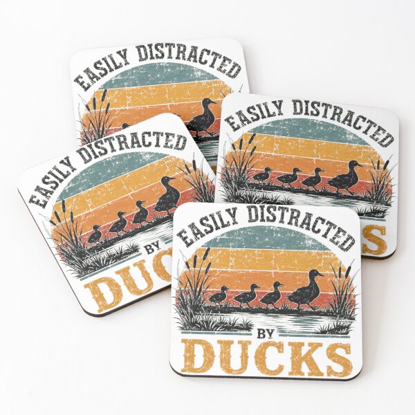 Item preview, Easily Distracted By Ducks Duck Lover Bird Watching Waterfowl Enthusiast designed and sold by SkeletonsDanger.