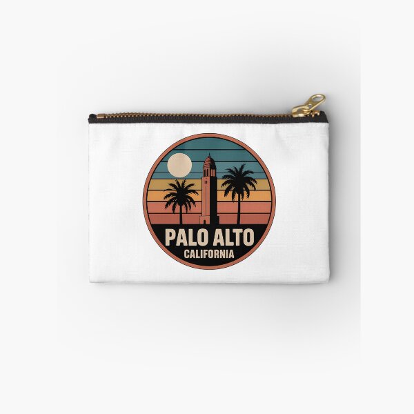 Item preview, Palo Alto California Retro Tower Palm Sunset Badge designed and sold by heckcarminas.