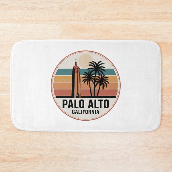 Item preview, Palo Alto California Retro Tower Sunset Circle Badge designed and sold by heckcarminas.