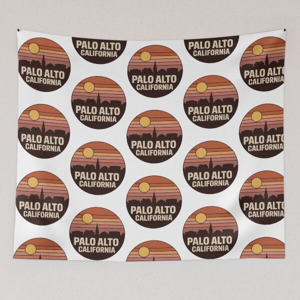Item preview, Palo Alto California Skyline Sunset Emblem designed and sold by heckcarminas.