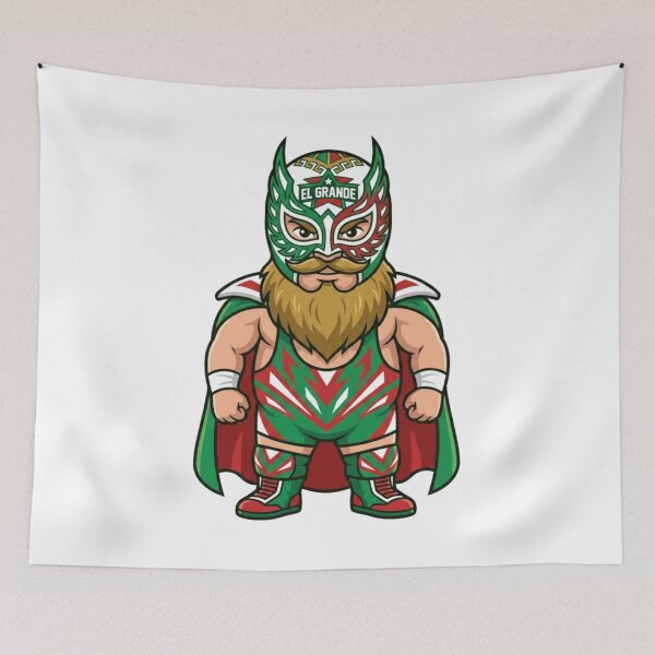 Item preview, Furious El Grande Luchador Garden Gnome designed and sold by Bad-Decisions-Designs.