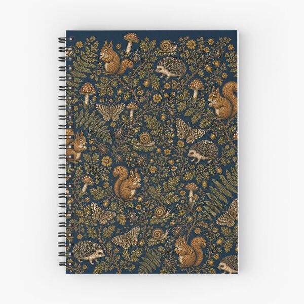 Item preview, Woodland Naturalist Vintage Forest Animals & Mushrooms Pattern designed and sold by SVox.
