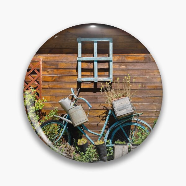 Item preview, Rustic Garden Shed with Vintage Bicycle designed and sold by Rogi74.