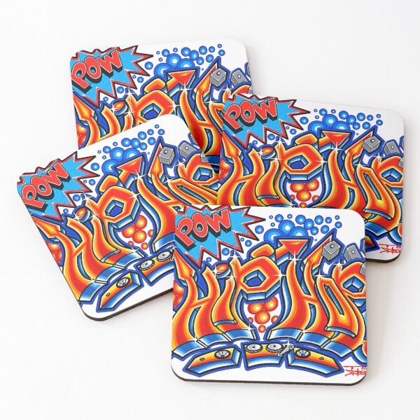 Item preview, Hip Hop Graffiti Bubble Letters Art designed and sold by ToyboxHippy.