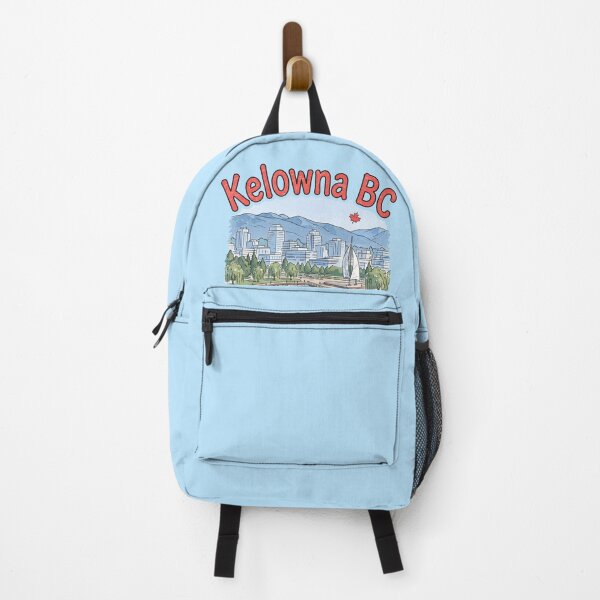 Item preview, Kelowna British Columbia Canada Cute Skyline Watercolour designed and sold by HowToCanadian.