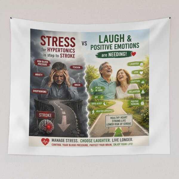 Item preview, Stress is less, smile and laught,are best against hypertension!  designed and sold by Valgasnews011.