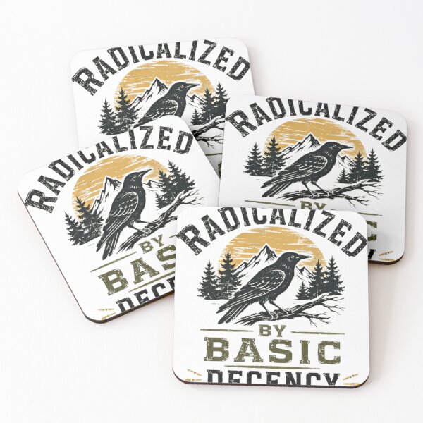 Item preview, Radicalized By Basic Decency Progressive Activist Crow Nature designed and sold by SkeletonsDanger.