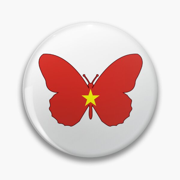 Item preview, Vietnam Butterfly Flag designed and sold by wickedcartoons.